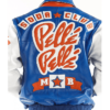 1978 Soda Club Pelle Pelle Blue Leather Bomber Jacket