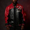 Black & Red Pelle Pelle Soda Club Winner Takes All Leather Jacket