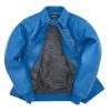 Blue Pelle Pelle Stones Full Grain Leather Jacket