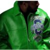 Chi-Town-Pelle-Pelle-Green-Leather-Jacket-Front