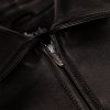Classic Black Corded Pelle Pelle Leather Jacket