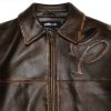 Classic Pelle Pelle Brown Abrasion Two Tone Top Leather Jacket