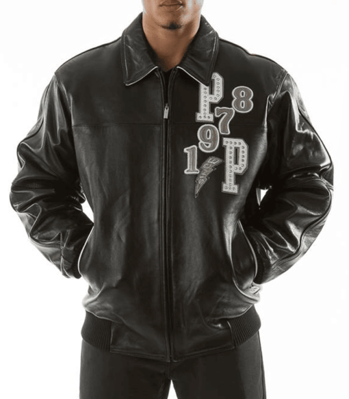Pelle Pelle Tiger Black Leather Jacket
