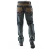 Dark Blue Pelle Pelle Men's Studded Jeans Pant