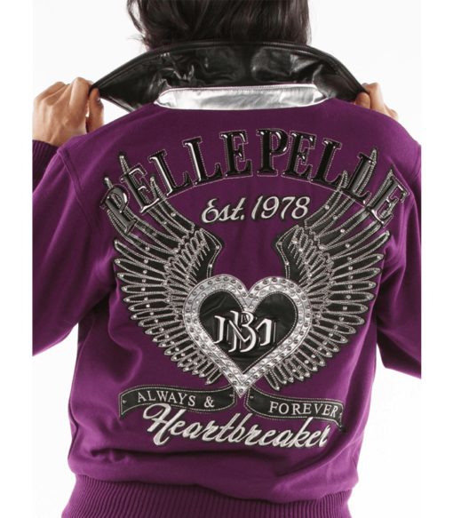 Ladies Pelle Pelle Heartbreaker Purple Jacket