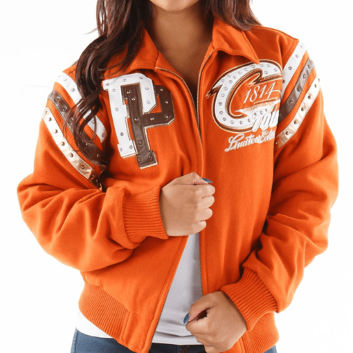 Ladies Pelle Pelle Cleveland Tribute Orange Jacket