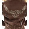 Ladies Pelle Pelle Winged Brown Jacket With Detachable Fur Hood