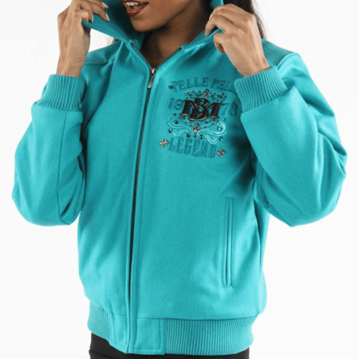 Pelle Pelle Live Like A Queen Turquoise Jacket