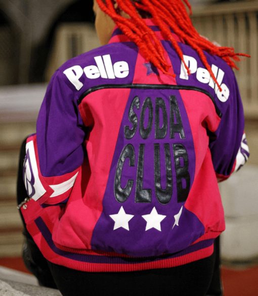 Ladies Pelle Pelle Throwback Soda Club Bomber Jacket