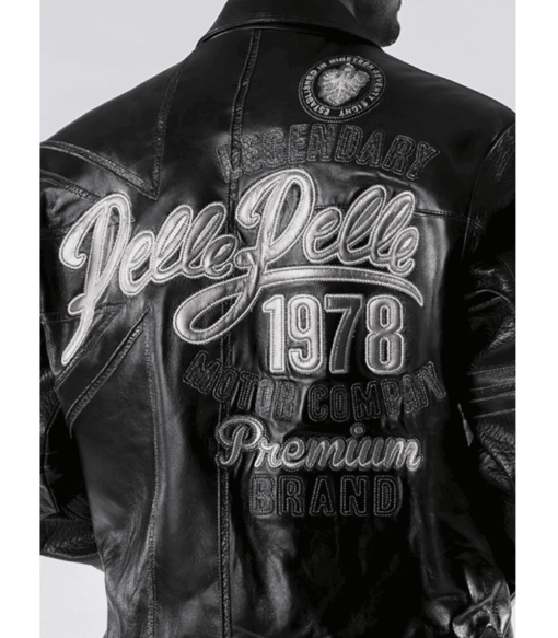 Legendary 1978 Pelle Pelle Motor Company Premium Brand Black Jacket