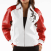Limited 78 Pelle Pelle Marc Buchanan White and Red Jacket