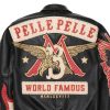 Marc Buchanan 1978 Pelle Pelle World Famous Black Leather Jacket For Men