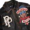Marc Buchanan Pelle Pelle American Bruiser Men’s Distress Brown Full Grain Leather Jacket