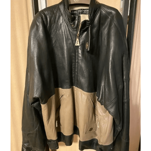 Pelle Pelle Marc Buchanan Black and Brown Leather Jacket