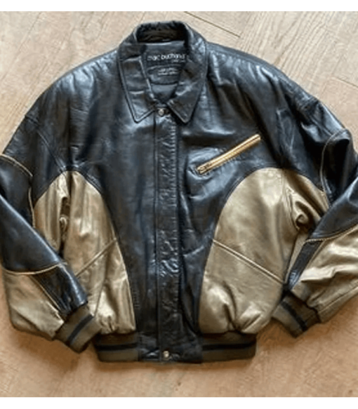 Marc Buchanan Pelle Pelle Vintage 90’s Leather Varsity Jacket