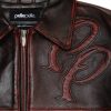 Men Pelle Pelle Black and Red Two Tone Genuine Leather Jacket