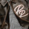 Men Pelle Pelle MB 47th Anniversary Dark Brown Real Leather Jacket