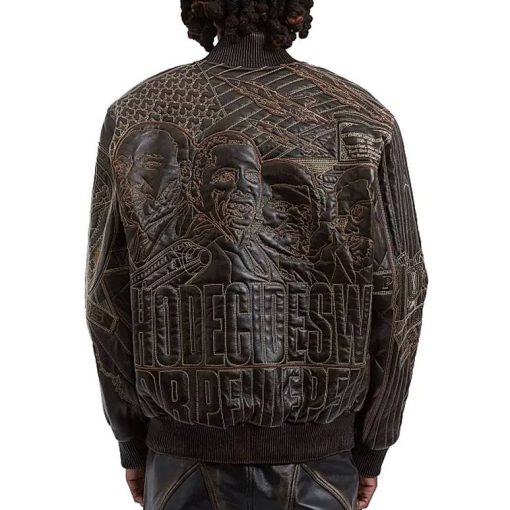 Men Pelle Pelle Who Decides War Chestnut Leather Genuine Jacket