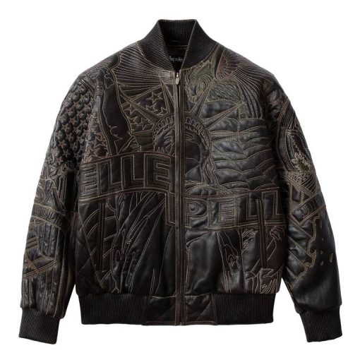 Men Pelle Pelle Who Decides War Chestnut Leather Jacket