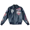 Pelle Pelle Marc Buchanan American Bruiser Navy Blue Jacket