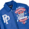 Men's Pelle Pelle Marc Buchanan American Bruiser Plush Blue Genuine Leather Jacket
