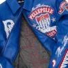 Men's Pelle Pelle Marc Buchanan American Bruiser Plush Blue Real Leather Jacket