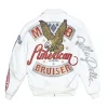 Men's Pelle Pelle Marc Buchanan American Bruiser Plush White Leather Jacket