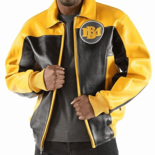 Men’s Pelle Pelle Marc Buchanan Yellow Leather Jacket