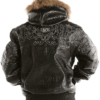 Men’s Pelle Pelle Shoulder Crest Black Leather Jacket