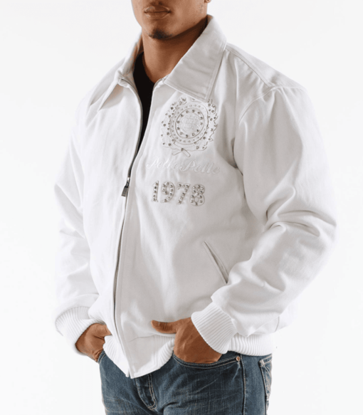 Men’s Pelle Pelle USA White Jacket
