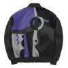 Men’s Pelle Pelle Vintage Black and Purple Picasso Leather Jacket