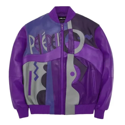 Men’s Pelle Pelle Vintage Purple Picasso Top Grain Leather Jacket