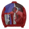 Men’s Pelle Pelle Vintage Red and Purple Picasso Leather Jacket