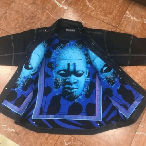 Pelle Pelle Mens Raw Blue Shorts Sleeve Denim Jacket