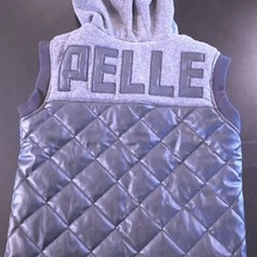 Pelle Pelle Gray Hooded Vest