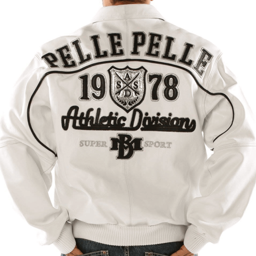 Pelle Pelle 1978 Athletic Division Super Sport White Jacket