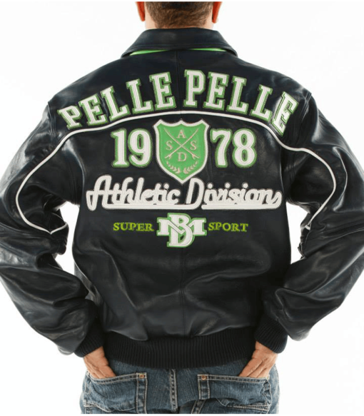 Pelle Pelle 1978 Athletic Division Super Sports Black Jacket