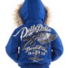 Pelle Pelle 1978 Born Free Heritage Blue Fur Hooded Kids Jacket Back