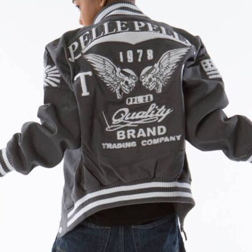 Pelle Pelle 1978 Grey jacket Back