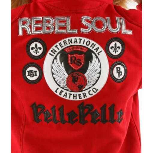 Pelle Pelle 1978 Red Fur Hooded Jacket Back