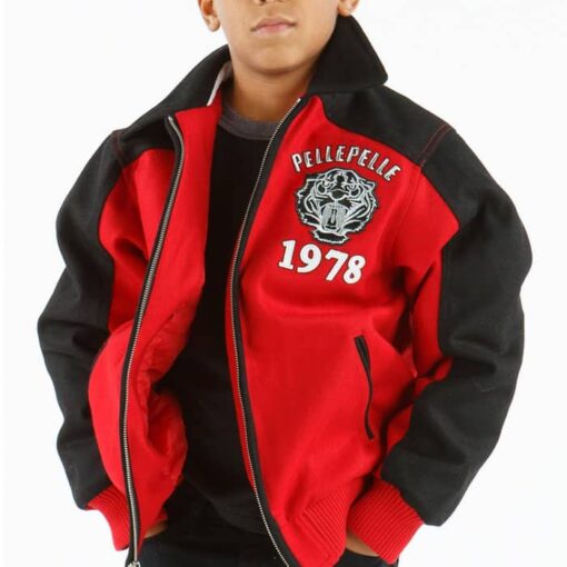 Pelle Pelle 1978 Red Kids Wool Jacket