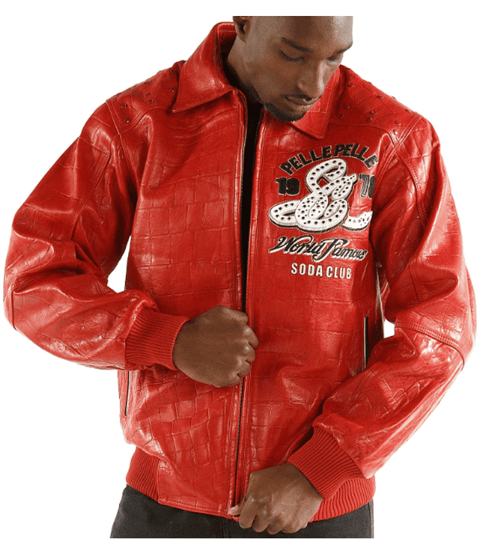 Pelle Pelle 1978 Soda Club Red Leather Jacket