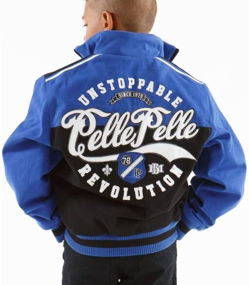 Pelle Pelle 1978 Unstoppable Revolution Kids Blue and Black Jacket