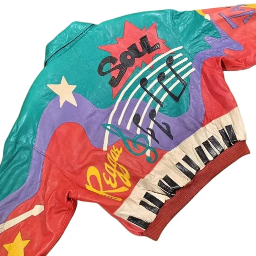 Pelle Pelle 50 Years of Hip Hop Rap Turquoise Leather Jacket