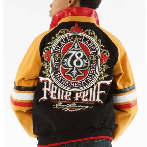 Pelle Pelle 78 Black Label Yellow Kids Jacket Back