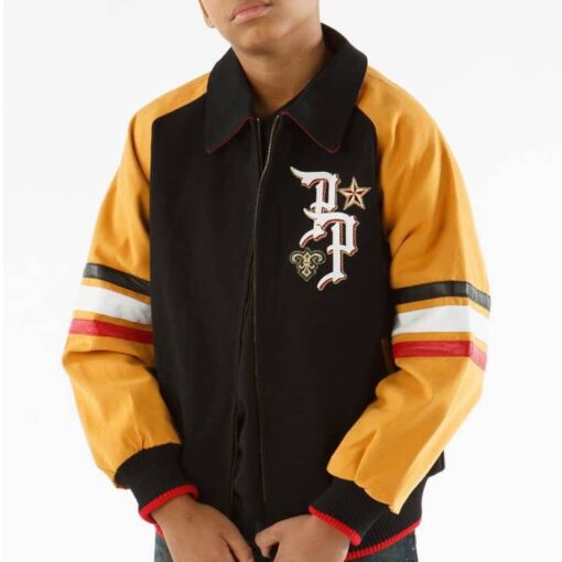 Pelle Pelle 78 Black Label Yellow Kids Jacket Front