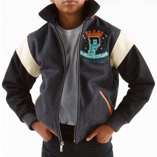 Pelle Pelle 78 Heritage American Standard Grey Kids Jacket Front