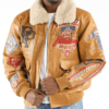 Pelle Pelle American Bruiser Brown Leather Jacket
