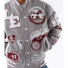 Pelle Pelle Men’s American Legend Grey Varsity JacketPelle Pelle Men’s American Legend Grey Varsity Jacket