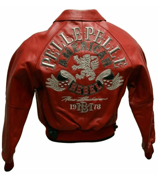 Pelle Pelle American Rebels Red Studded Leather Jacket